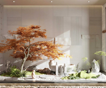 New Chinese Style Plant Landscaping-ID:608823061