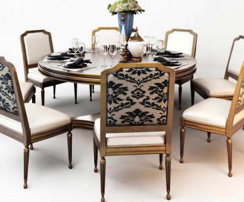 New Classical Style Dining Table And Chairs-ID:101220678