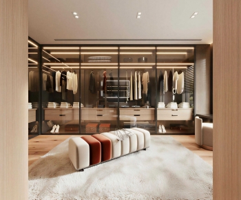 Modern Clothes Storage Area-ID:369061957