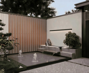 Modern Rockery Waterscape-ID:992651948
