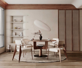 Wabi-sabi Style Dining Room-ID:613169779