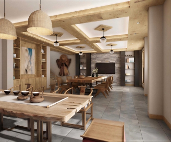 Wabi-sabi Style Dining Room-ID:102310904