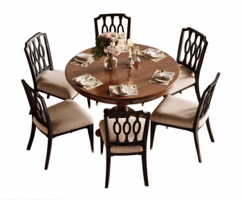 New Classical Style Dining Table And Chairs-ID:785883905