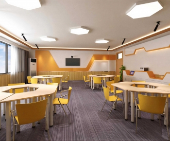 Modern School Classrooms-ID:614494096