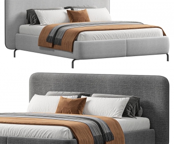 Modern Double Bed-ID:715944056