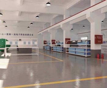 Modern Factory Floor/warehouse-ID:911715031