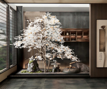 New Chinese Style Plant Landscaping-ID:503930094