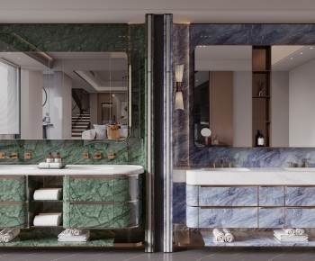 Modern Bathroom Cabinet-ID:438440089