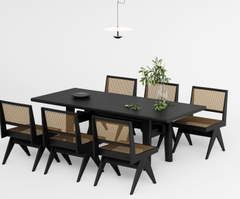 Wabi-sabi Style Dining Table And Chairs-ID:577795037