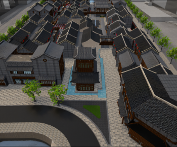 New Chinese Style Commercial Street-ID:392316106