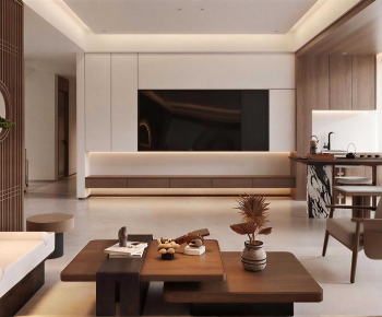 New Chinese Style A Living Room-ID:265644074