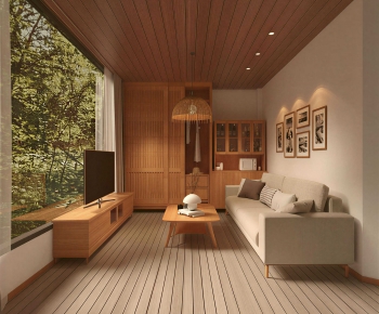 Japanese Style A Living Room-ID:696557042