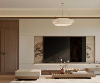 New Chinese Style A Living Room-ID:844378958