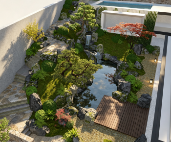 Japanese Style Courtyard/landscape-ID:405335906