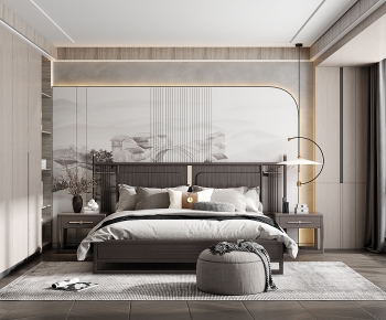 New Chinese Style Bedroom-ID:467511899