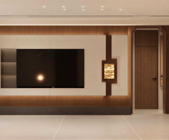 New Chinese Style TV Wall-ID:960779912