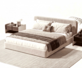 Modern Double Bed-ID:195262918
