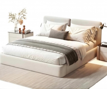 Modern Double Bed-ID:373157988
