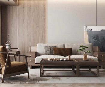 New Chinese Style Sofa Combination-ID:230537891