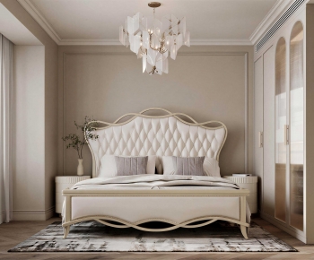 Simple European Style Bedroom-ID:990788945