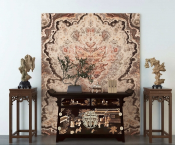 New Chinese Style Entrance Cabinet-ID:804171098