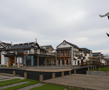 New Chinese Style Appearance Of Commercial Building-ID:569576032