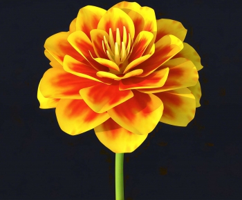 Modern Flowers And Grass-ID:851789957