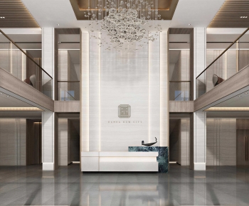 Modern Office Reception Desk-ID:207370042