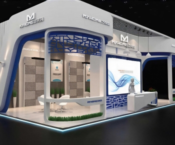 Modern Exhibition Hall-ID:593144896