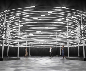Modern Exhibition Hall-ID:697144039