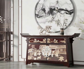 New Chinese Style Side Cabinet-ID:451445106