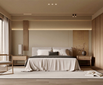 New Chinese Style Bedroom-ID:839612969