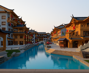 New Chinese Style Commercial Street-ID:440994022