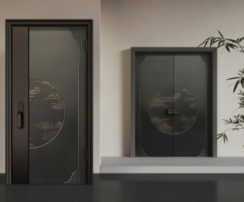 New Chinese Style Entrance Door-ID:943916089