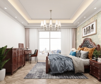 American Style Bedroom-ID:434811122