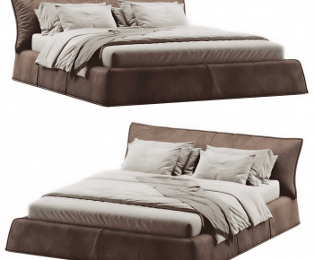 Modern Double Bed-ID:843877081
