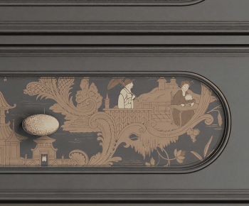 French Style Bedside Cupboard-ID:100756886