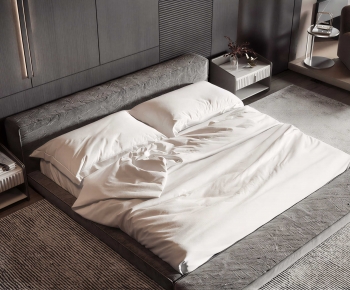 Modern Double Bed-ID:323432921