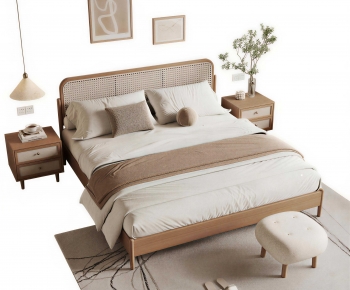 Modern Double Bed-ID:186002975