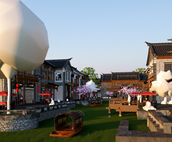 New Chinese Style Commercial Street-ID:771629105