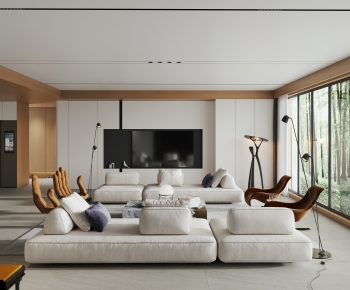 Modern A Living Room-ID:682147038