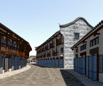 New Chinese Style Commercial Street-ID:173095942