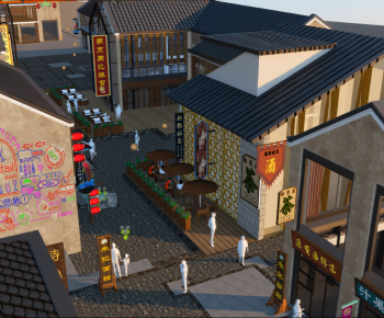 New Chinese Style Commercial Street-ID:955418119