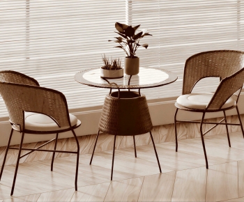 Wabi-sabi Style Leisure Table And Chair-ID:802787074