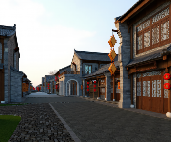 New Chinese Style Commercial Street-ID:601054917