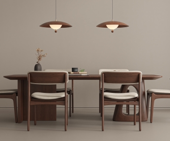 Wabi-sabi Style Dining Table And Chairs-ID:190325021