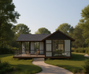 Modern Appearance Of Commercial Building-ID:456871994