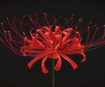 Modern Flowers And Grass-ID:283361916