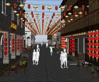 New Chinese Style Commercial Street-ID:714771033