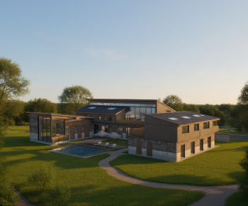 Modern Appearance Of Commercial Building-ID:697844988